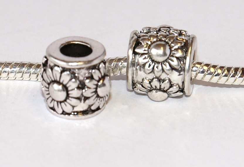 Korálek na náramek Fashion Jewerly - Retro Květina, Slunečnice, Květinová víla, Zahrada 2663