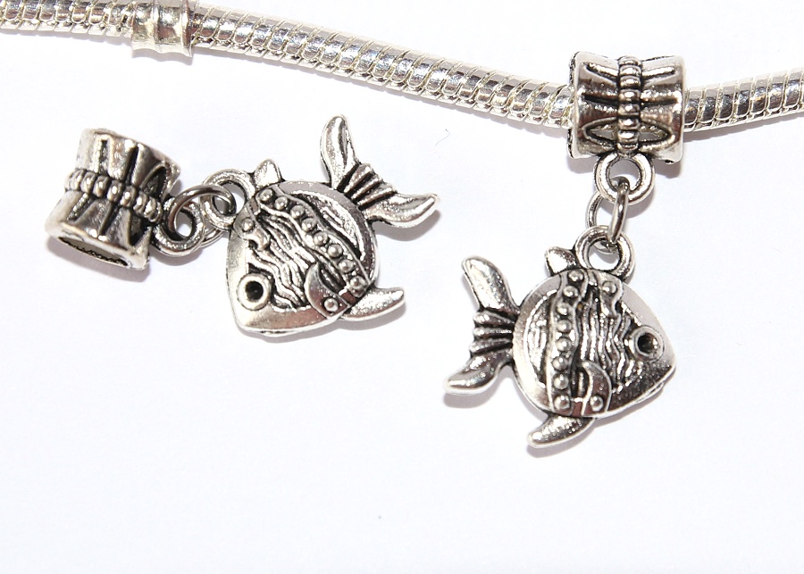 Korálek na náramek Fashion Jewerly - Ryba, Rybička, Moře, Prázdniny, Love Fishing 2672