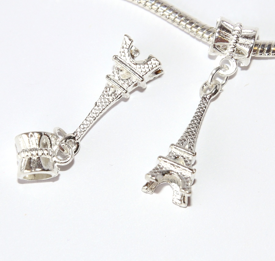 Korálek na náramek Fashion Jewerly - Přívěsek Eiffelova Věž, Paříš, Love Paris, Dovolená ve Francii, Miluji cestování 2676