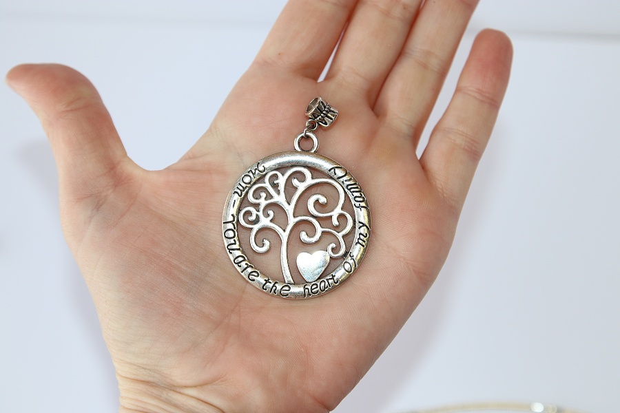 Korálek Fashion Jewerly - Přívěsek Strom života, Maminka, "Mum you are the heart of my family" 2689