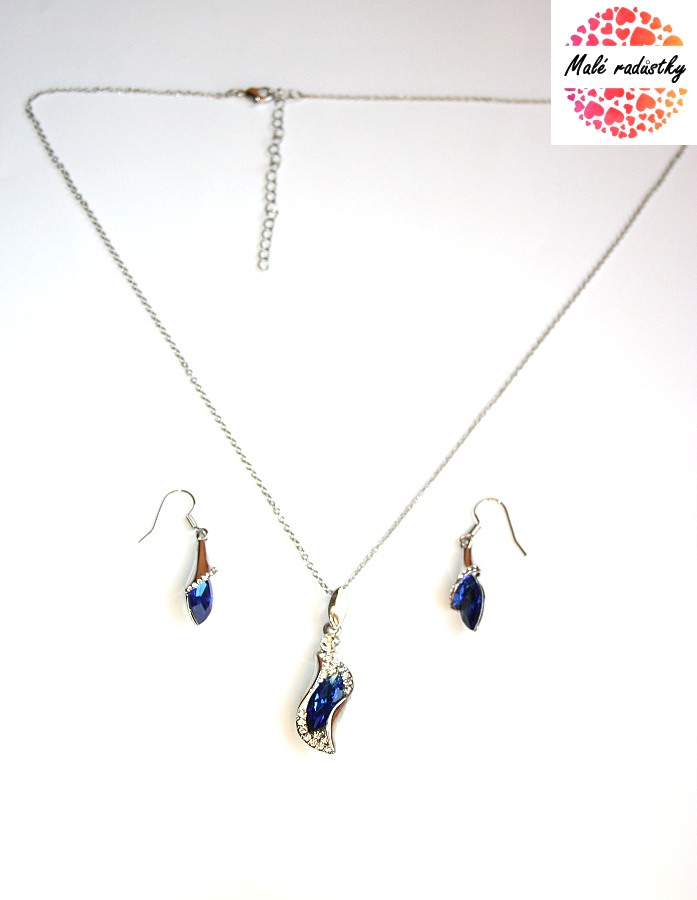 Souprava Fashion Jewerly - Náušnice a řetízek - Noční obloha 259