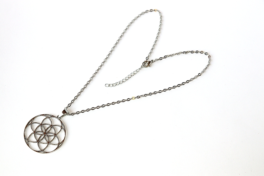 Řetízek Fashion Jewerly - Amulet s Květem života, Merkaba, Kvantová fyzika a vesmírné vědomí, Posvátná geometrie, Flower of Life 2815