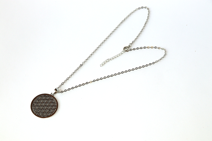 Řetízek Fashion Jewerly - Amulet s Květem života, Merkaba, Kvantová fyzika a vesmírné vědomí, Posvátná geometrie, Flower of Life 2816