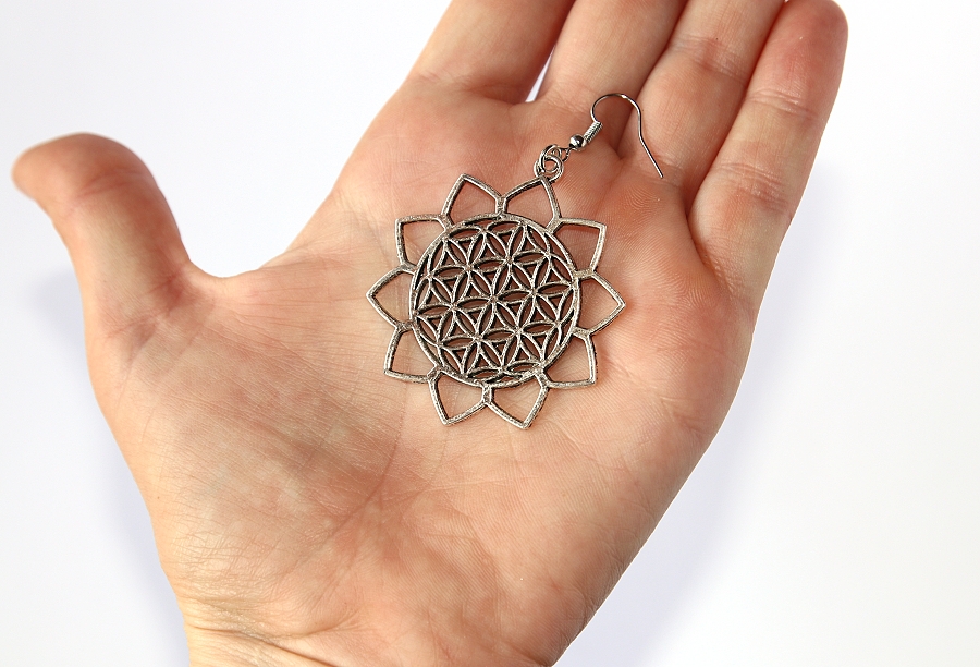 Náušnice Fashion Jewerly - Květ života, Merkaba, Posvátná geometrie 2830