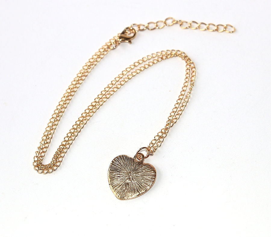 Řetízek Fashion Jewerly - Vznešený jednorožec v červeném srdci, Zlatý Ochránce, Pro štěstí, Love Unicorns 2881