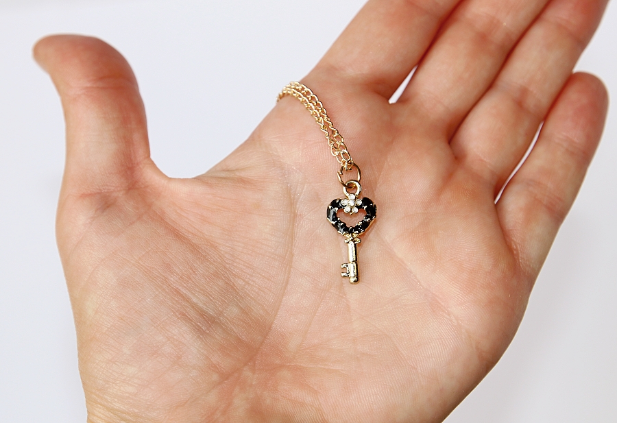 Řetízek Fashion Jewerly - Klíč k srdci a ke štěstí, Klíček zdobený pro miláčka, Key for luck 2885