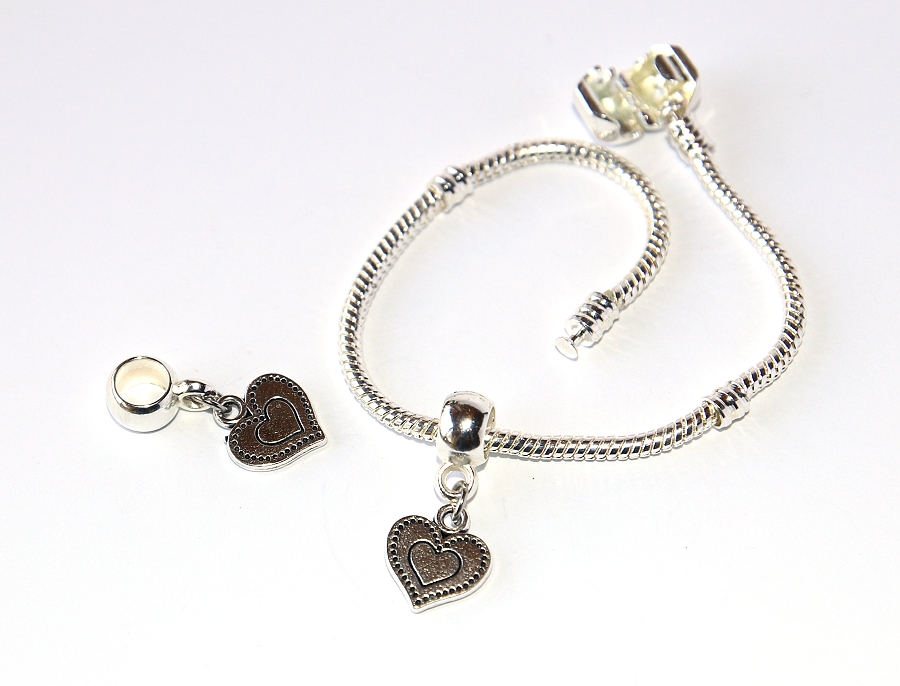 Korálek Fashion Jewerly - Přívěsek Tepané srdce, Láska, Přátelství, Věrnost, Heart 2899