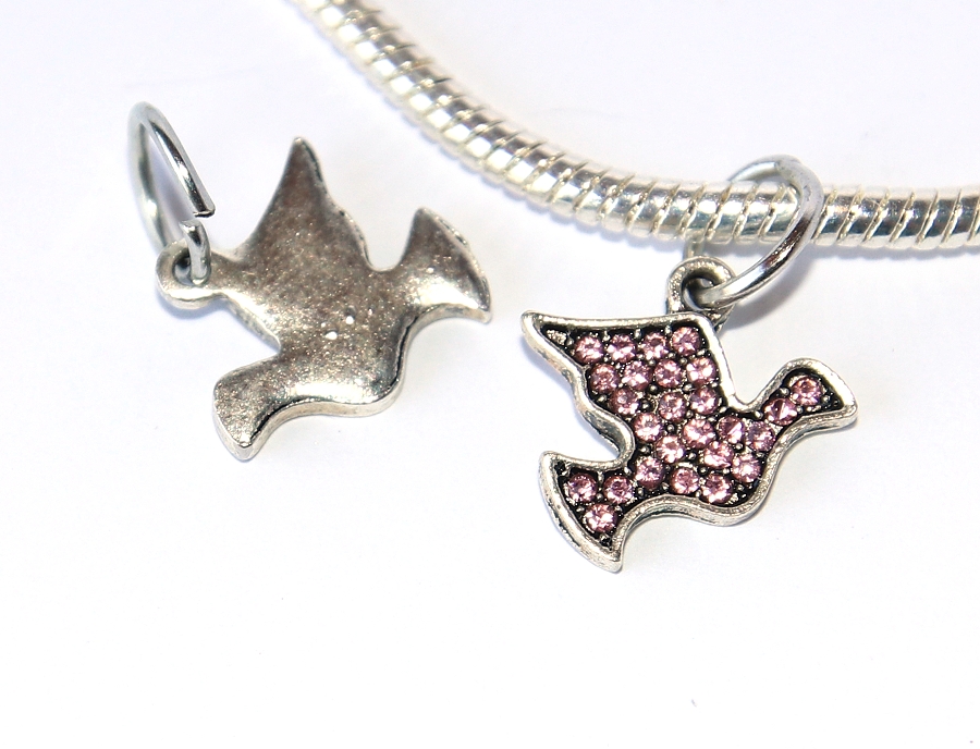 Korálek Fashion Jewerly - Přívěsek Holoubek, Pták svobody, Volnost, Bird of Freedom 2975
