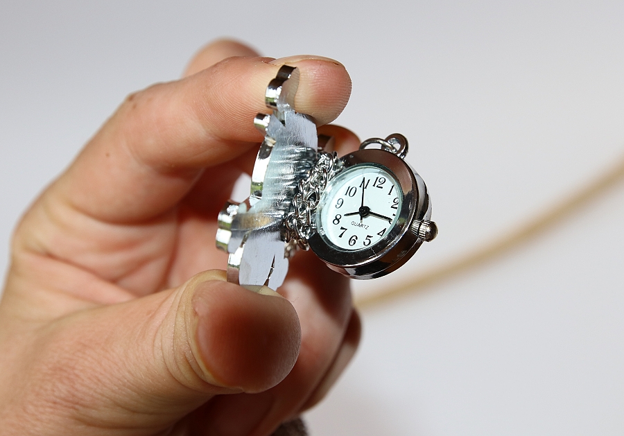 MR Otevírací Kapesní Hodinky na řetízku, stříbrná barva - Barevný pirát, Lebka se skříženými kostmi a kloboukem, Enamel fun 3015