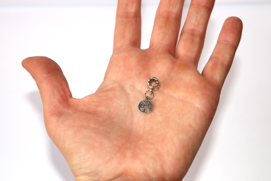 Korálek Fashion Jewerly - Přívěsek Feng Shui, Mince hojnosti, Štěstí, Bohatství, Fortune 3096