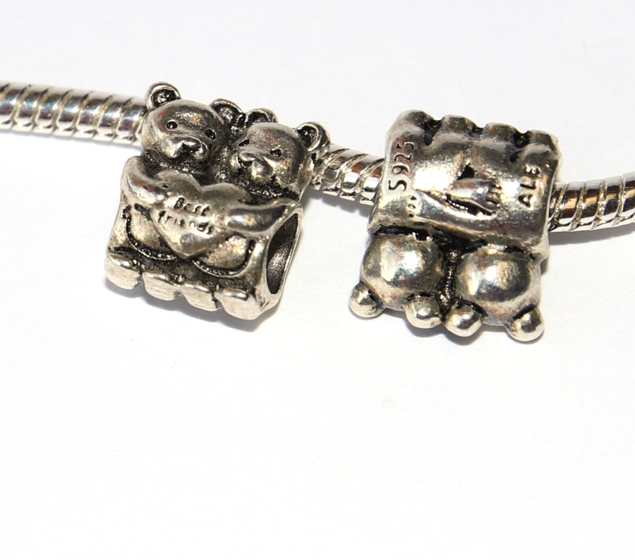 Korálek na náramek Fashion Jewerly - Medvídci, Zvířátka, Příroda, Láska, Best Friends 3110