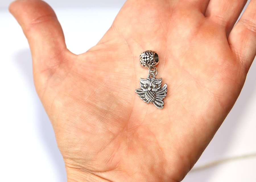 Korálek Fashion Jewerly - Přívěsek Sova v letu, Příroda, Zvířata, Moudrost, Flying Owl 3213