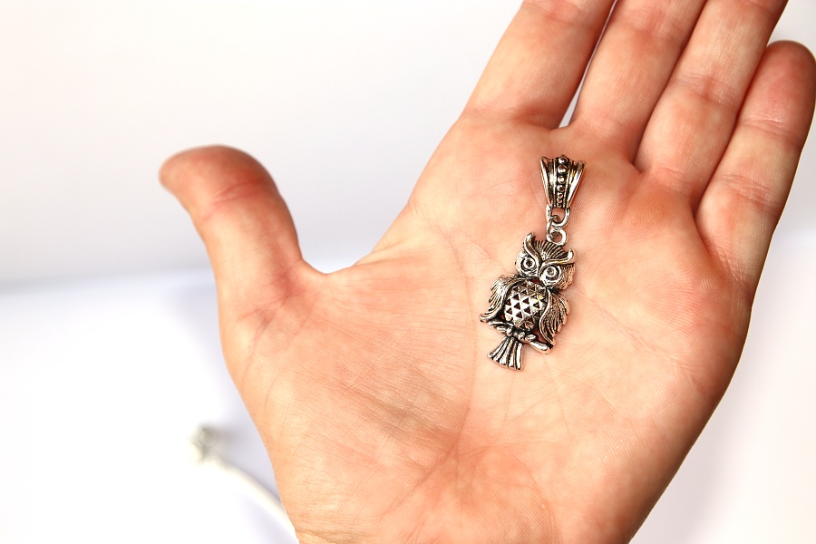 Korálek Fashion Jewerly - Přívěsek Sova, Příroda, Zvířata, Moudrost, Owl 3216