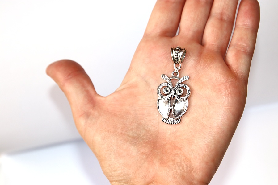 Korálek Fashion Jewerly - Přívěsek Sova, Příroda, Zvířata, Moudrost, Owl 3217