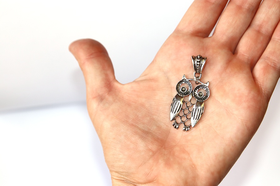 Korálek Fashion Jewerly - Přívěsek Sova, Příroda, Zvířata, Moudrost, Owl 3219