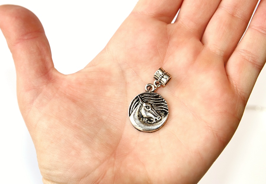 Korálek Fashion Jewerly - Koňská hlava, Kůˇm, Příroda, Zvířata, Přátelství, Láska, Horse 3282