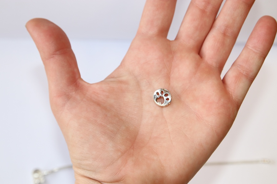 Korálek na náramek Fashion Jewerly - Psí tlapka, Otisk, Stopa, Zířata, Příroda, Dog 3286