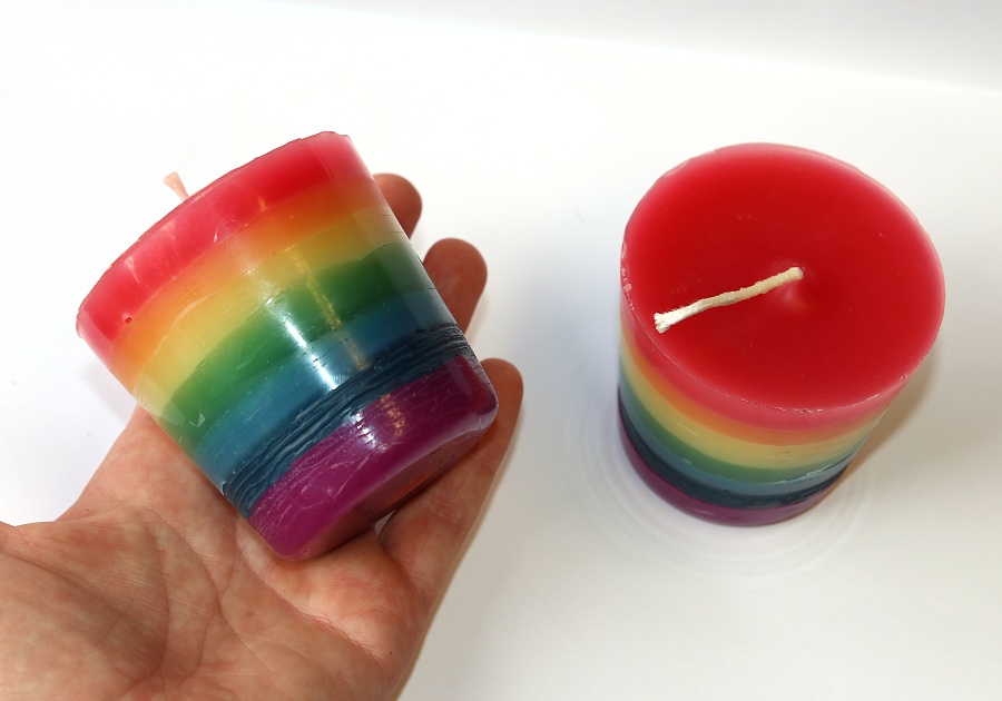 JoyKa Čakrová svíčka Magic Wish - 7 čaker, Podporující přání, Ceremoniální, Pro obřadní rituály, Očista prostoru 3372