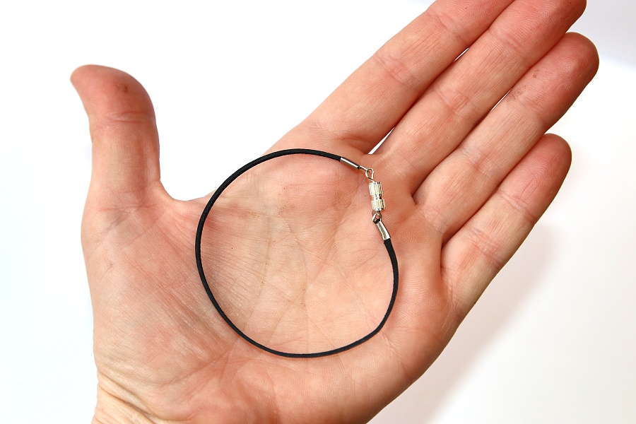 JoyKa Kožený náramek - Pro muže i ženy, Prázdný, Připravený k navléknutí, se závitovou karabinkou, Různé velikosti 3443