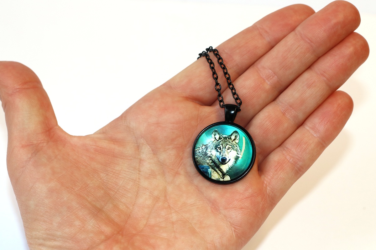 Řetízek Fashion Jewerly - Amulet Vlk Divoký, Přirozený klid, Velkolepá moudrost, Love wolfs 3508