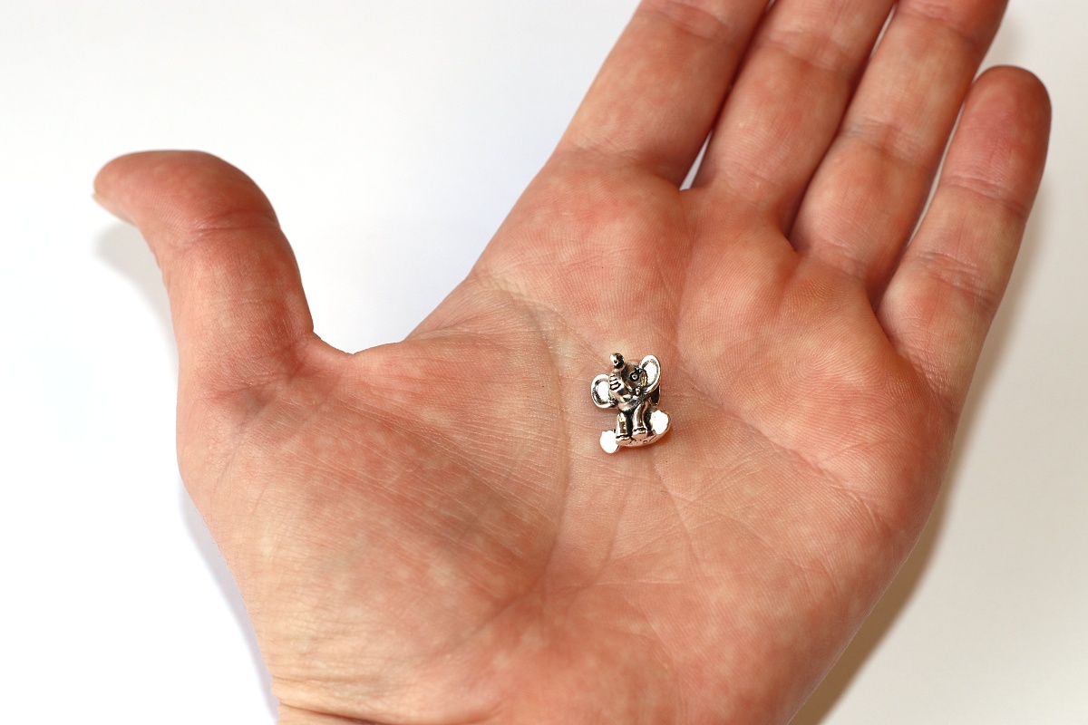Korálek Fashion Jewerly na náramek nebo řetízek - Slon, Slonice, Věrná maminka, Pro štěstí 3567