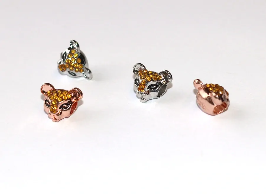 Korálek Fashion Jewerly na náramek nebo řetízek - Lvice Zdobená, Krásná kočka se šarmem, Kleopatřin Mazlíček, Puma s příběhem 3612hlavy