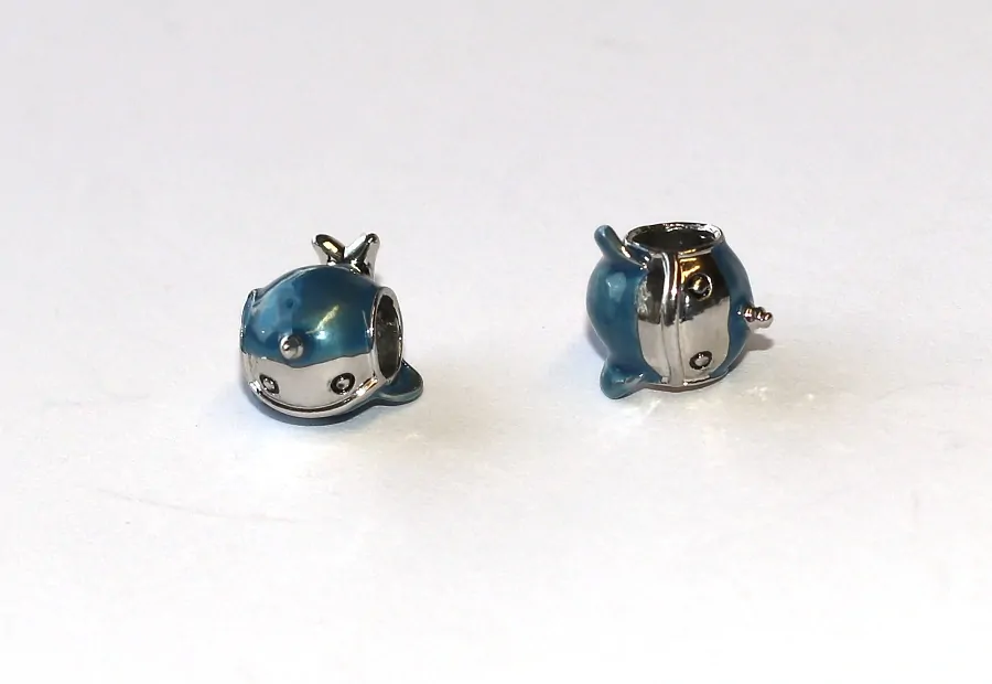 Korálek Fashion Jewerly na náramek nebo řetízek - Velryba, Delfínek, Mořská krása 3616 3612