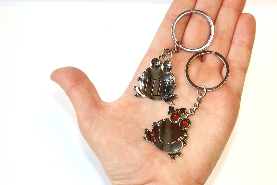 Klíčenka 2 ks Joyka - Pro Páry Žabka a Žabák, Miláčci, I Love you, Frog Style 3683