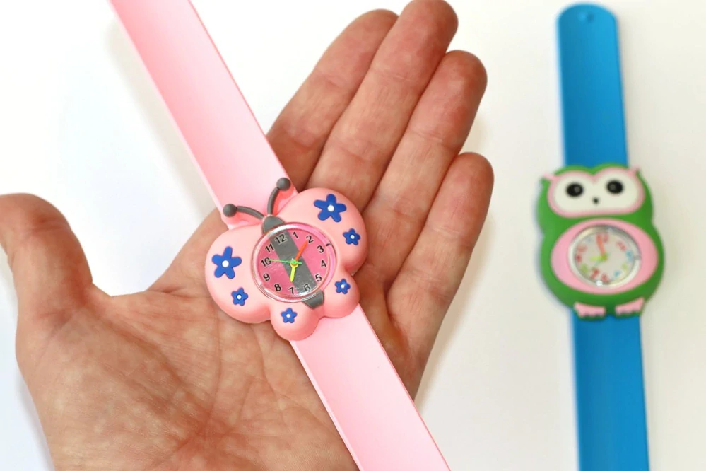 Dětské hodinky Fashion Jewerly Omotávací - Růžový motýl, Sova Barevná 3690