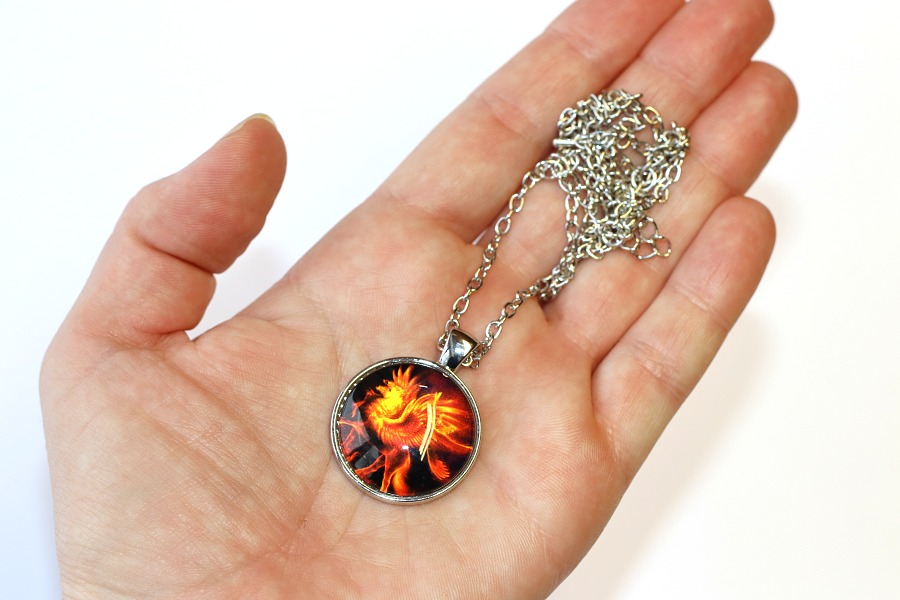 Řetízek Fashion Jewerly - Amulet Pegas, Ohnivý kůň s křídly, Vzkříšení, Znovuzrození 3738