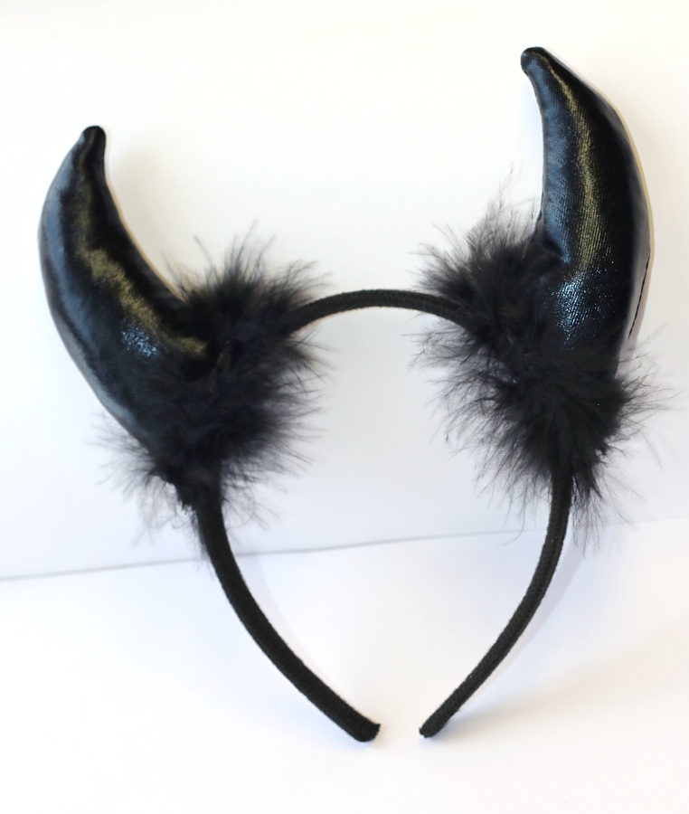 Čelenka černá, Fashion Jewerly - Čertí rohy, Krásná Čertice, Výlet do pekla 3751