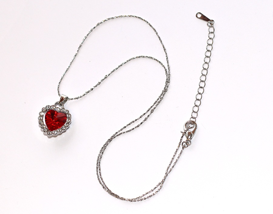 Srdce Oceánu Fashion Jewerly - Červená barva, Třpytivé Srdce, Výběr Prsten, Náramek, Naušnice, Řetízek nebo Vše? :), Love Titanic 3754