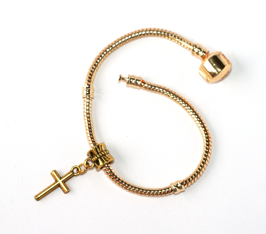 Korálek Fashion Jewerly - Zlatý přívěsek s křížkem 952