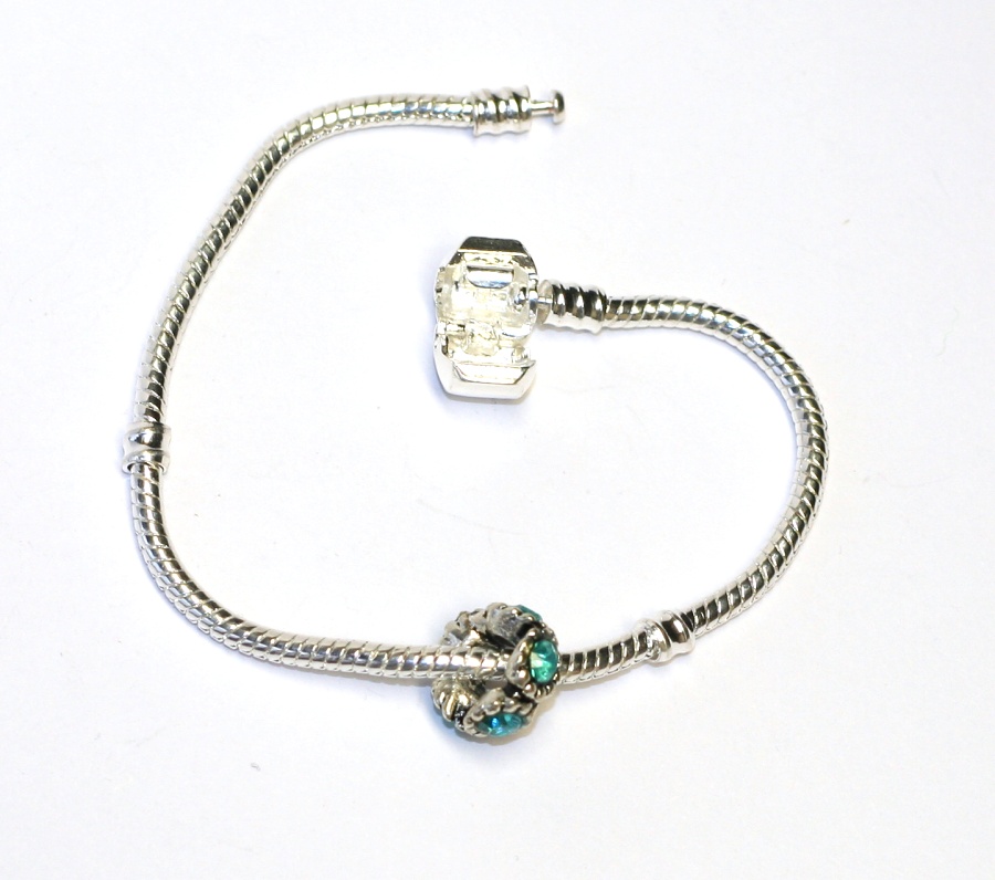 Korálek na náramek Fashion Jewerly - Modrá lady 1124