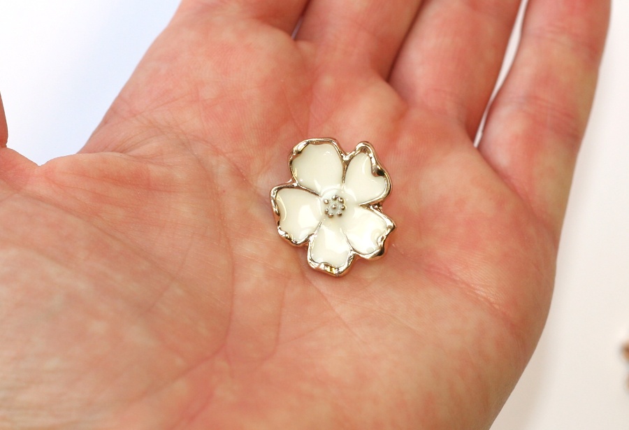 Náušnice Fashion Jewerly - Bílý jasmín 1154