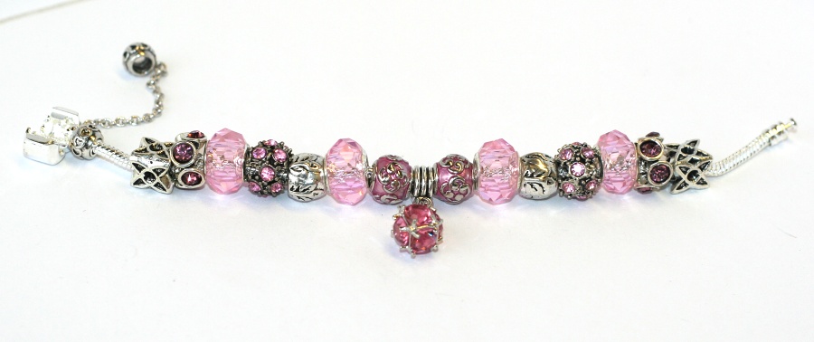 Korálky na náramek Fashion Jewerly - Růžová Princezna 1222