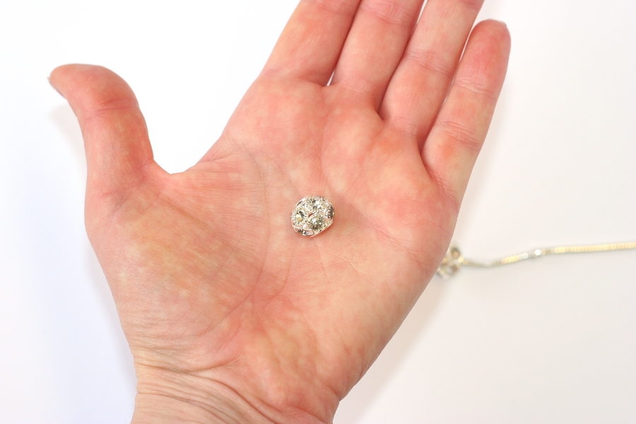 Korálek na náramek Fashion Jewerly - Stříbrná luxusní koule 1253