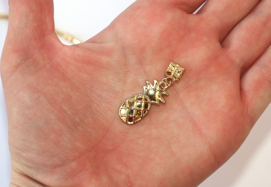 Korálek Fashion Jewerly - Přívěsek Zlatý Ananas 1352