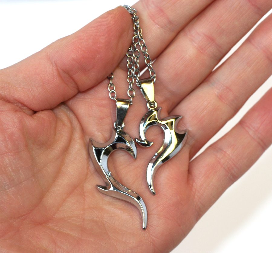 Dva řetízky Fashion Jewerly - Srdce na 2 části pro dvě Lásky 1059