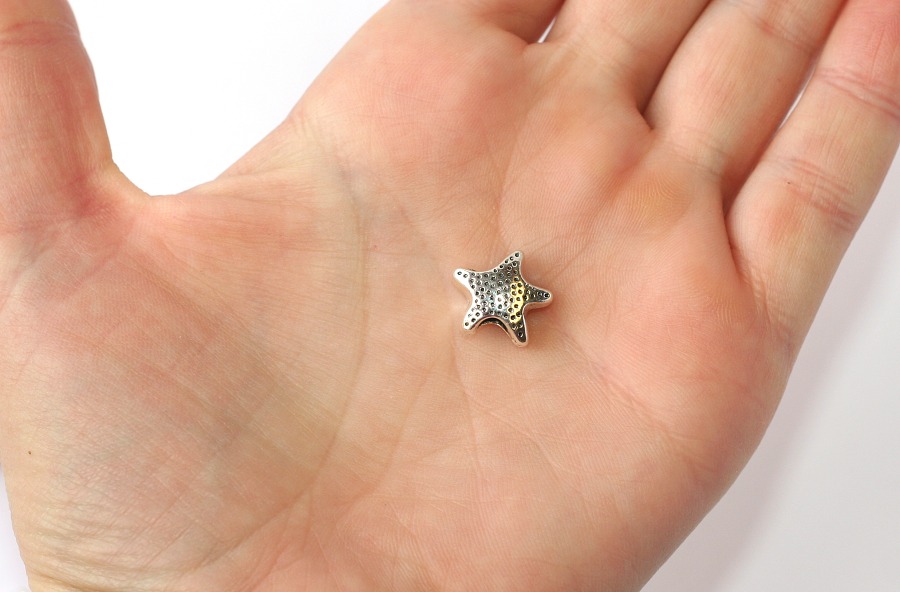 Korálek na náramek Fashion Jewerly - Mořská hvězdice, hvězda 1704