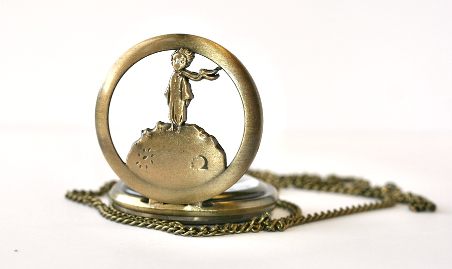 MR kapesní, otevírací hodinky na řetízku - Malý princ, Little prince 1772