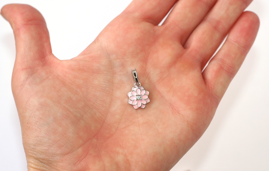 Korálek na náramek Fashion Jewerly - Přívěsek Květina, lotos pro princeznu 1814