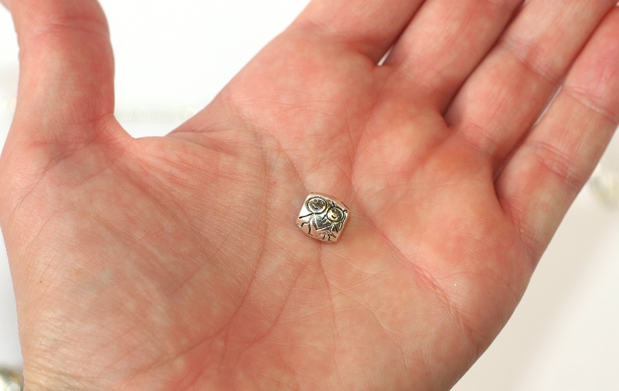 Korálek na náramek Fashion Jewerly - Kluk a holka, sourozenci, miláčci 1857