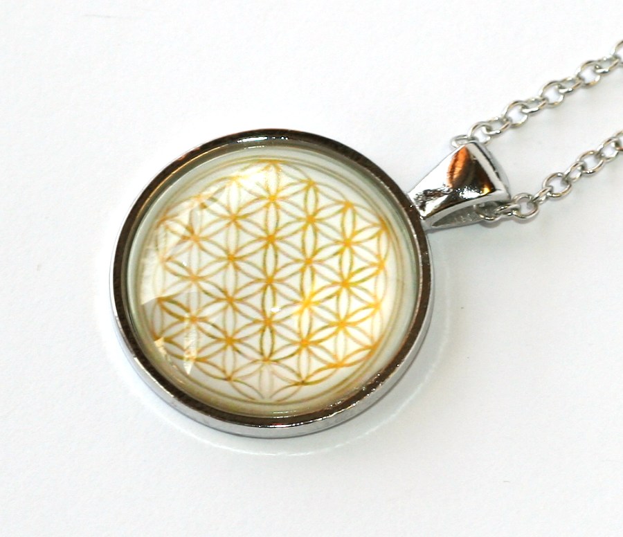 Řetízek Fashion Jewerly - Amulet Květ života, Merkaba, posvátná geometrie 1937