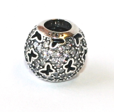 Korálek na náramek Fashion Jewerly - Motýlci ve stříbrném ráji 1947