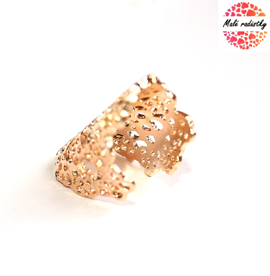 Prsten Fashion Jewerly - Golden flowers 177