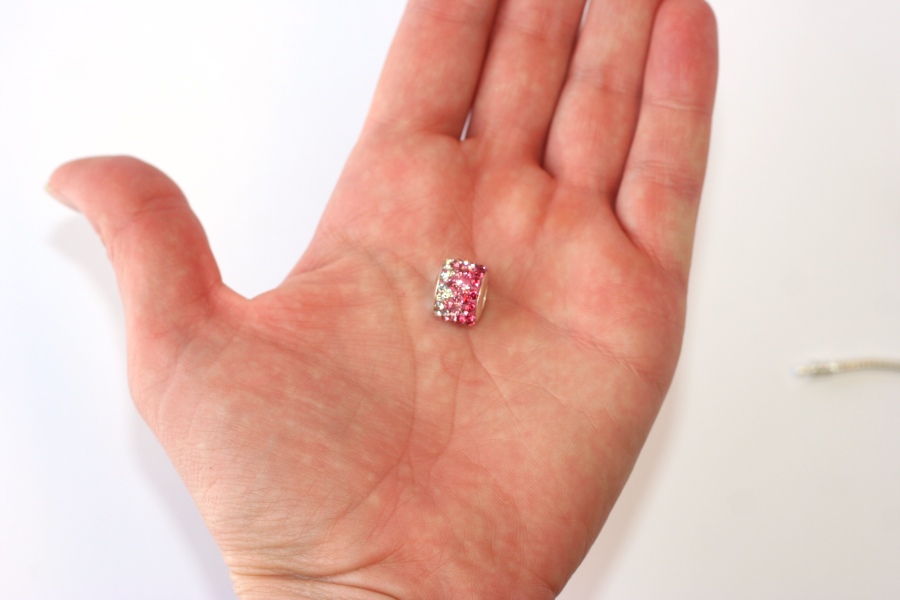 Korálek na náramek Fashion Jewerly - Růžová dáma, Deluxe Pink Shamballa 1949