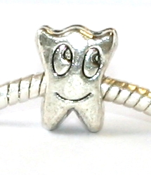 Korálek na náramek Fashion Jewerly - Zub, Zoubek s úsměvem 2045