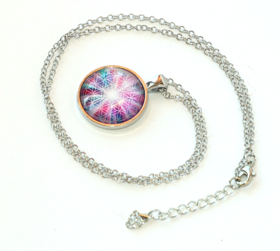 Řetízek Fashion Jewerly - Amulet Merkaba, Květ života, posvátná geometrie 2083
