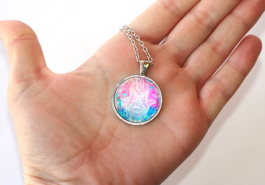 Řetízek Fashion Jewerly - Amulet Ruka Fátimy, Hamsa, Boží ochrana 2091